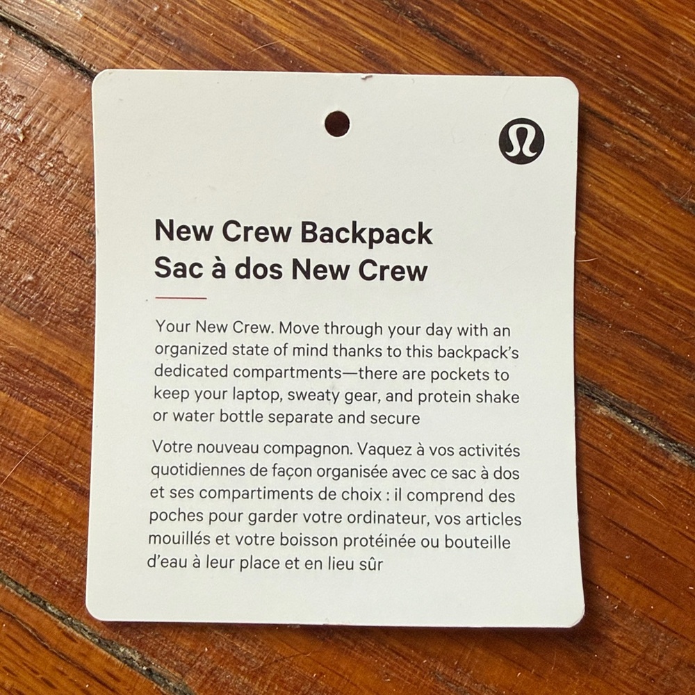 lululemon athletica Black New Crew Backpack - Picture 7 of 9